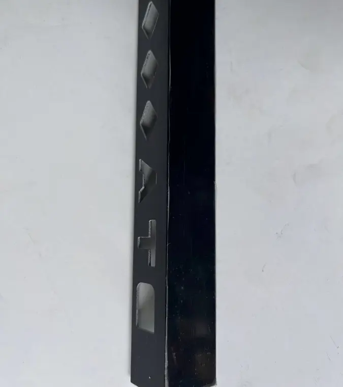 10mm -3M length Gloss Black - Aluminium
