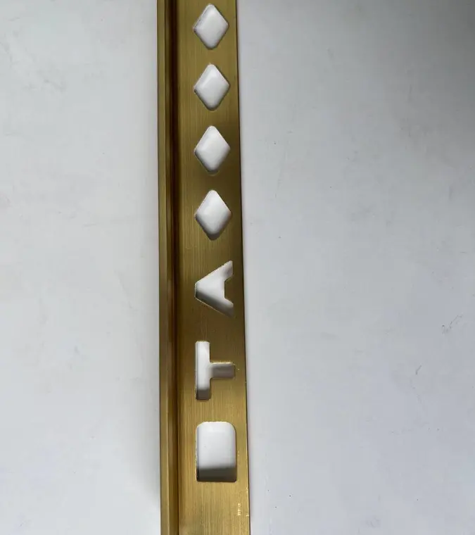 10mm -3M length Brushed Gold - Aluminium